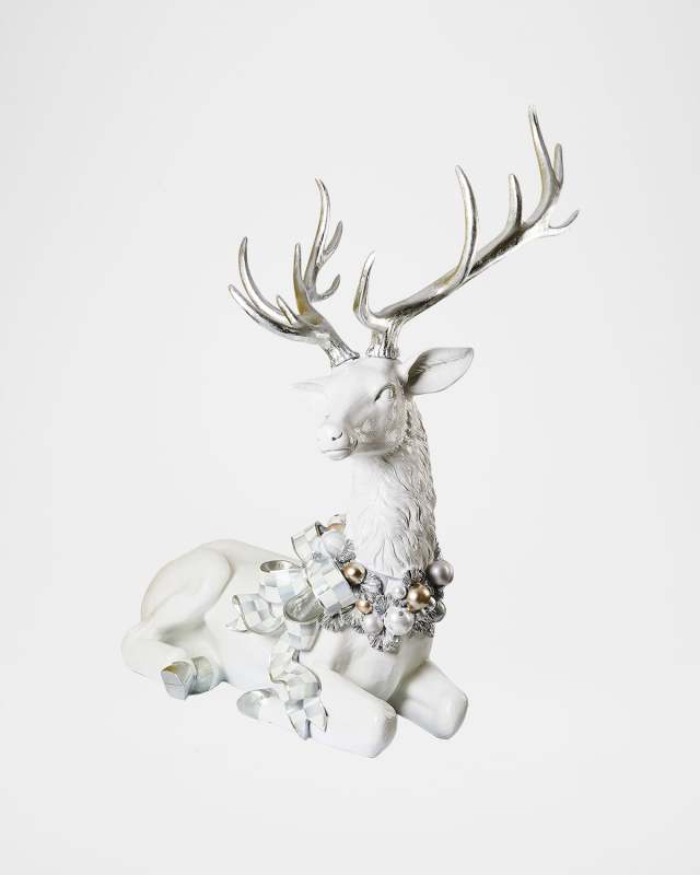 Crystal Palace Resting Trophy White-Tailed Deer Holiday Decor